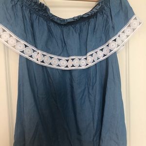 Chambray Off the Shoulder